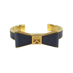 Tory Burch Bow Leather Cuff